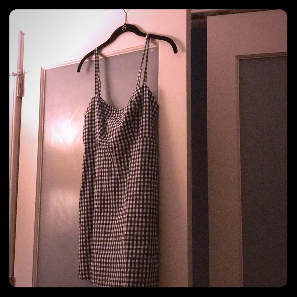 Gingham short dress